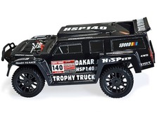 Автомобиль HSP Hummer Dakar H140 1:14 трофи - трак 4WD электро черный RTR-фото 2