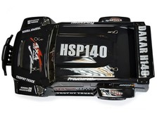 Автомобиль HSP Hummer Dakar H140 1:14 трофи - трак 4WD электро черный RTR-фото 3