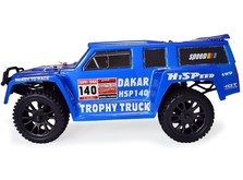 Автомобиль HSP Hummer Dakar H140 1:14 трофи - трак 4WD электро синий RTR-фото 2