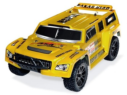 Автомобиль HSP Hummer Dakar H140 1:14 трофи - трак 4WD электро желтый RTR