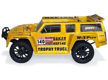 Автомобиль HSP Hummer Dakar H140 1:14 трофи - трак 4WD электро желтый RTR-фото 1