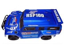 Автомобиль HSP Hummer Dakar H100 1:10 трофи - трак 4WD электро синий RTR-фото 2