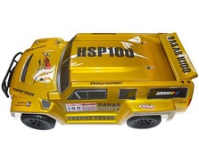 Автомобиль HSP Hummer Dakar H100 1:10 трофи - трак 4WD электро желтый RTR-фото 3