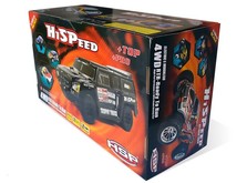 Автомобиль HSP Hummer Dakar H100 1:10 трофи - трак 4WD нитро черный RTR-фото 4