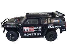 Автомобиль HSP Hummer Dakar H100 1:10 трофи - трак 4WD нитро черный RTR-фото 2