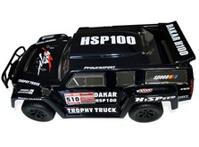 Автомобиль HSP Hummer Dakar H100 1:10 трофи - трак 4WD нитро черный RTR-фото 3
