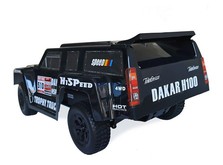 Автомобиль HSP Hummer Dakar H100 1:10 трофи - трак 4WD нитро черный RTR-фото 1
