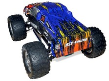 Автомобиль HSP Monster 1:10 монстр-трак 4WD нитро синий/красный RTR-фото 1