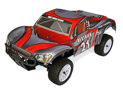 Автомобиль HSP Destrier 1:10 шорт-корс 4WD нитро серый/красный  RTR