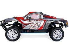 Автомобиль HSP Destrier 1:10 шорт-корс 4WD нитро серый/красный  RTR-фото 2